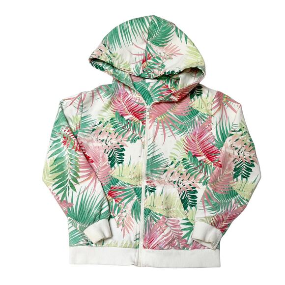Zara Tropical Print Hoodie Size 8 - Picture 1 of 7